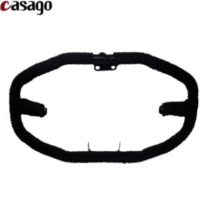 Casago 8 Bend Stainless Steel Front Crash Saftey Engine and Leg Protection Guard with Black Rope for 350cc and 500cc Motorcycle